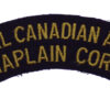 Royal Canadian Army Chaplain Corps Cloth Shoulder Title