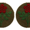 Pair of 55th (West Lancashire) Division Cloth Formation Signs (1st Pattern)