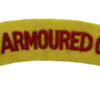 Royal Armoured Corps (ROYAL ARMOURED CORPS) Cloth Shoulder Title