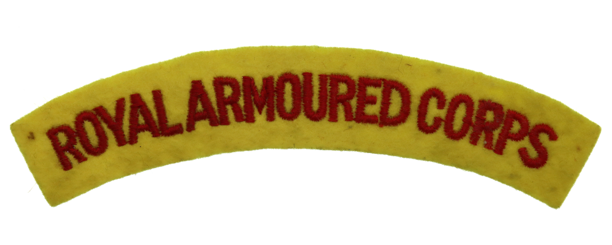 Royal Armoured Corps (ROYAL ARMOURED CORPS) Cloth Shoulder Title
