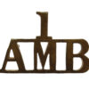 1st Armoured Motor Battery (1/AMB) Shoulder Title