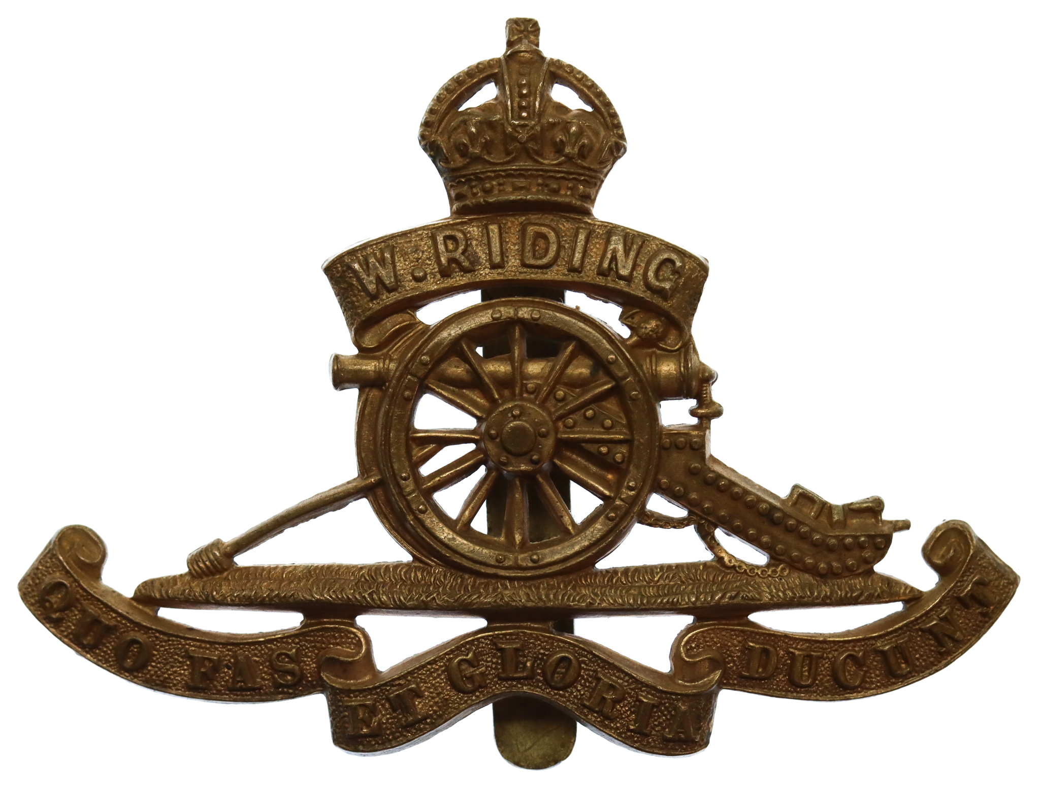 Rare 3rd West Riding Brigade Royal Field Artillery Cap Badge (c.1908)