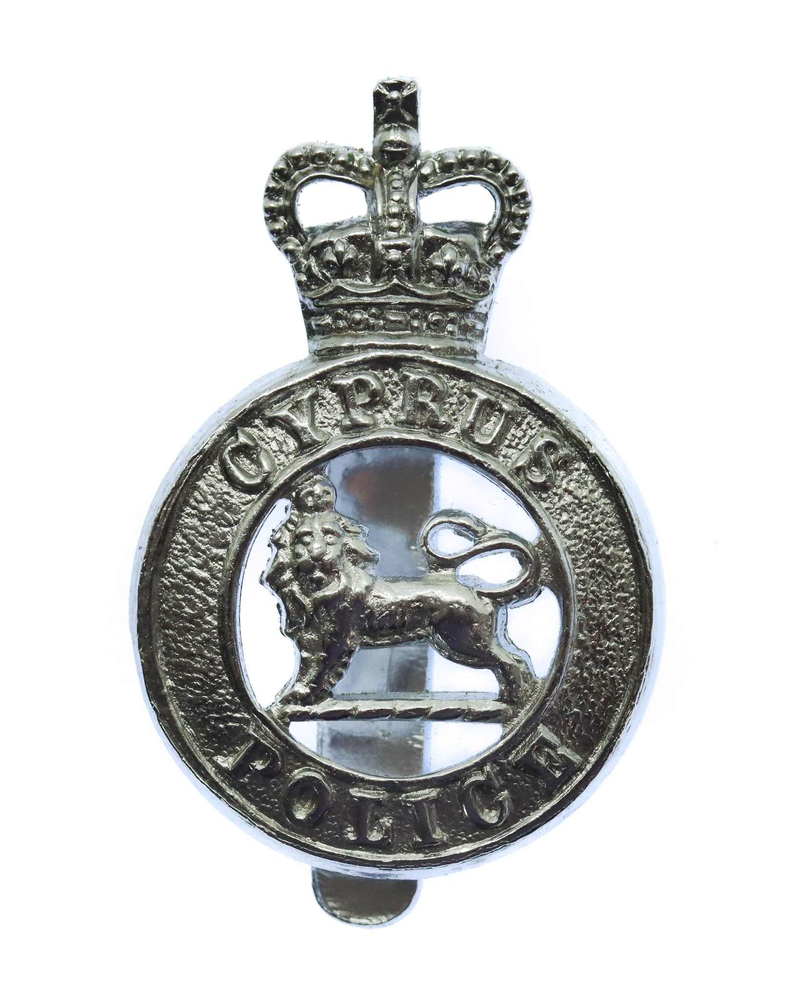 Cyprus Police Cap Badge - Queen's Crown