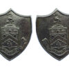 Pair of Burnley Borough Police Chrome Collar Badges