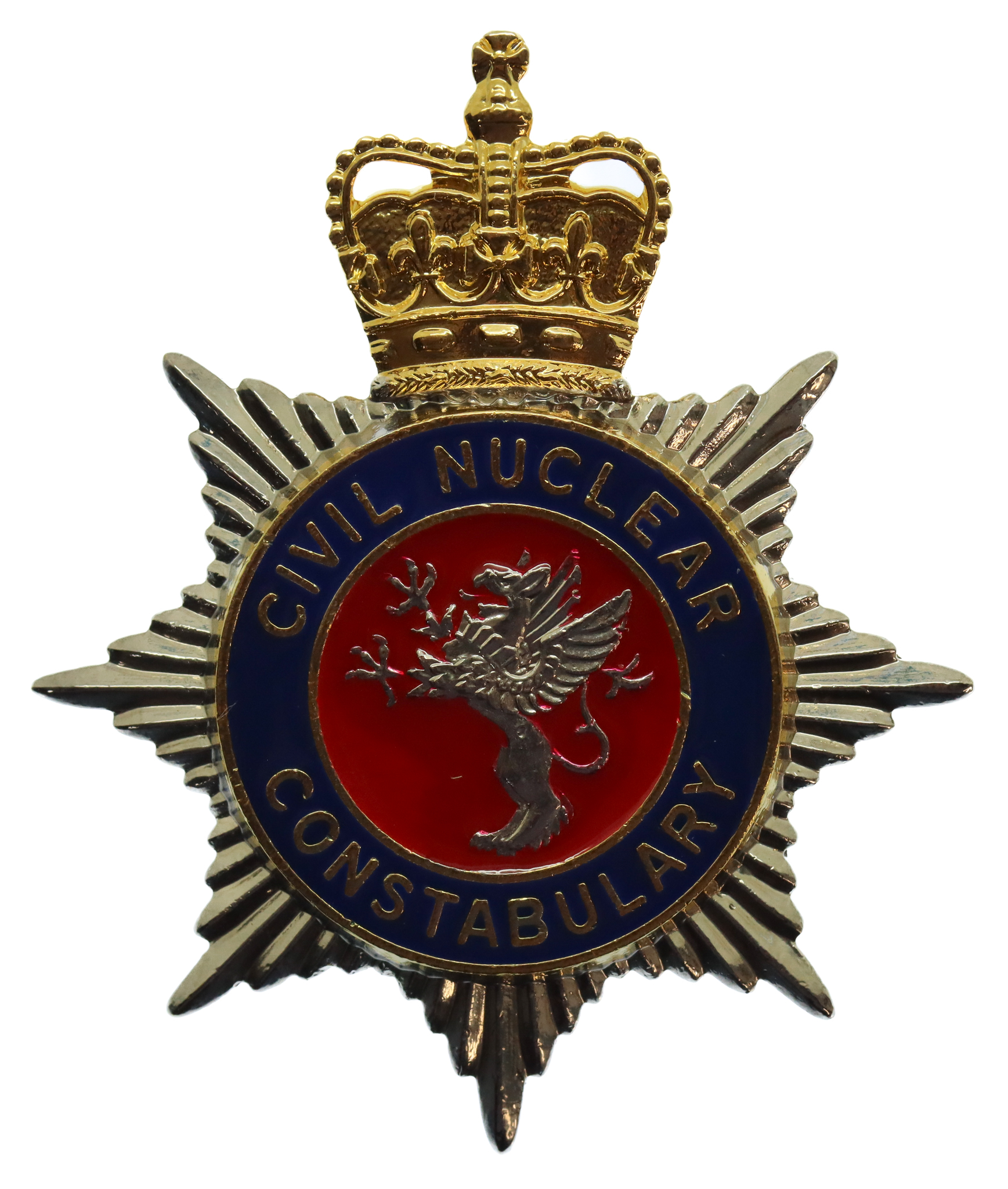 Civil Nuclear Constabulary Enamelled Cap Badge - Queen's Crown