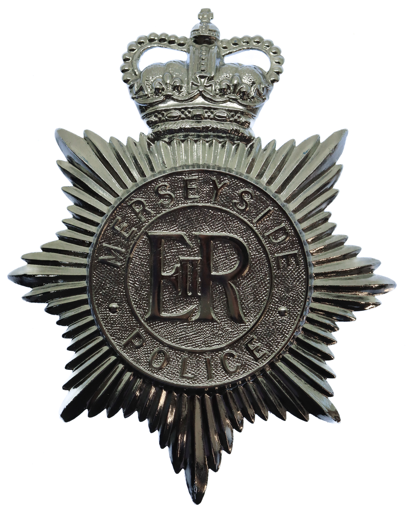 Merseyside Police Helmet Plate - Queen's Crown