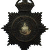 County Borough of Barrow-in-Furness Police Black Helmet Plate - King's Crown