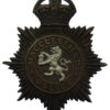 Macclesfield Borough Police Night Helmet Plate - King's Crown