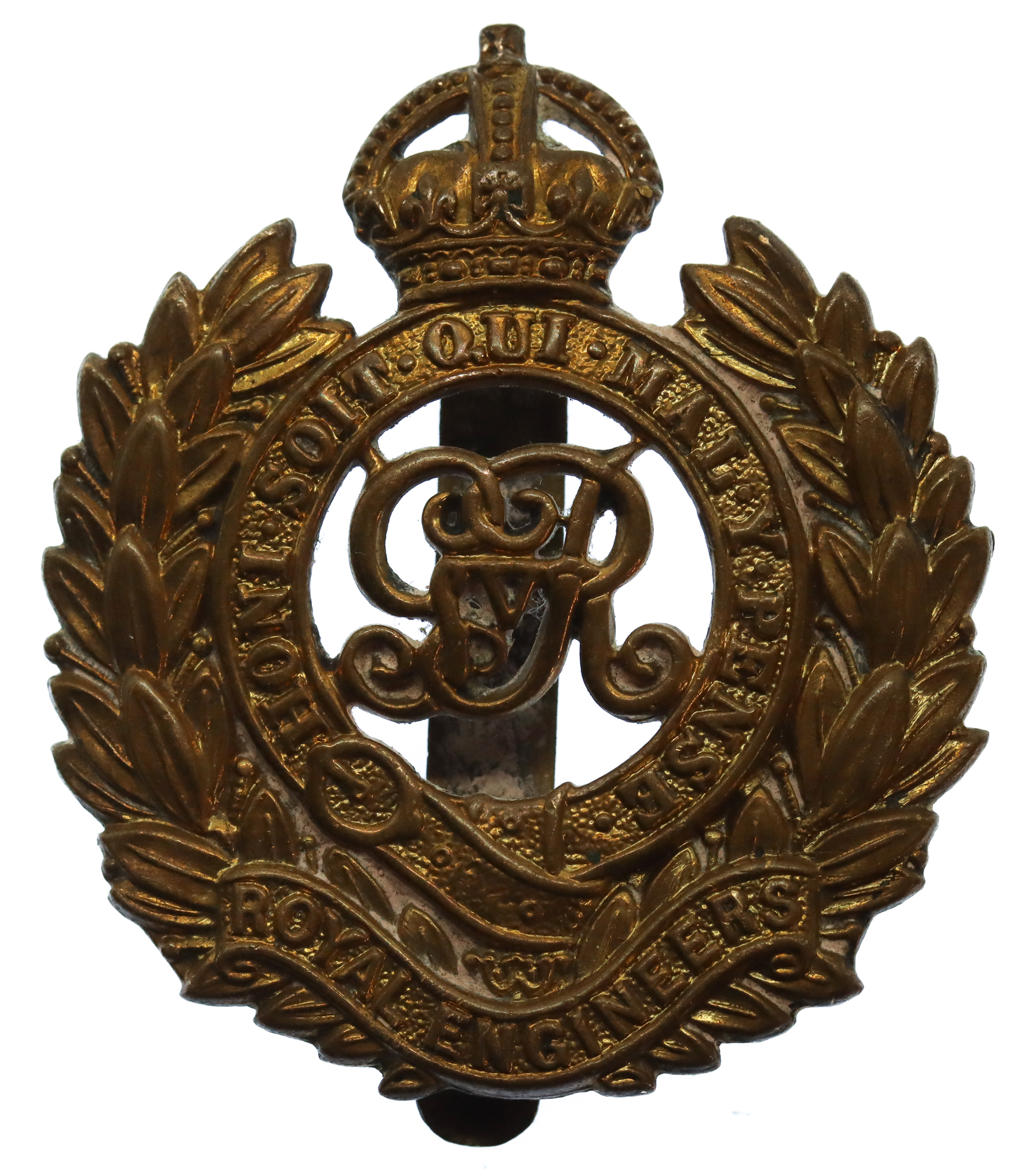 George V Royal Engineers Cap Badge
