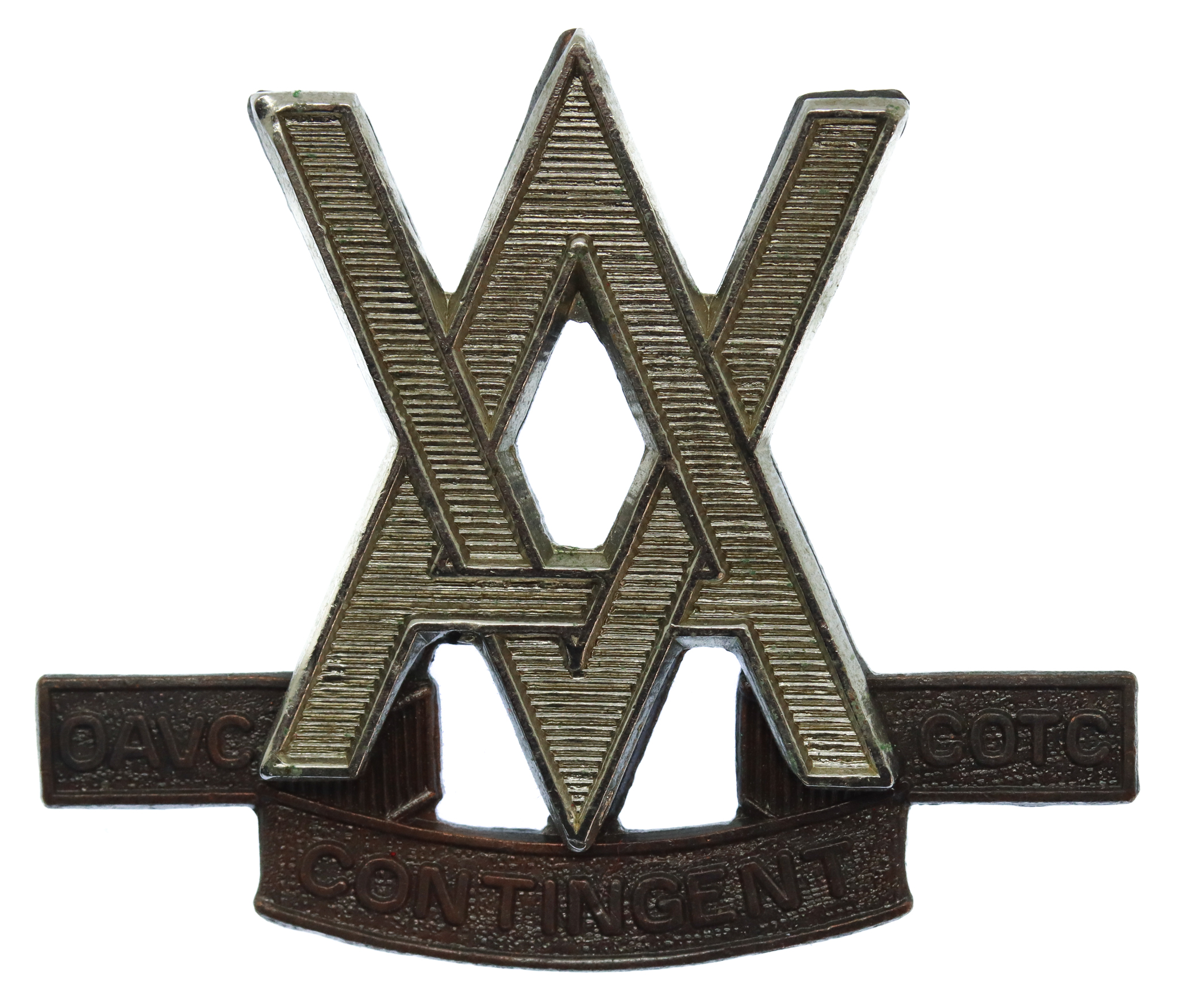 Canadian Ontario Agricultural & Veterinary College C.O.T.C. Cap Badge