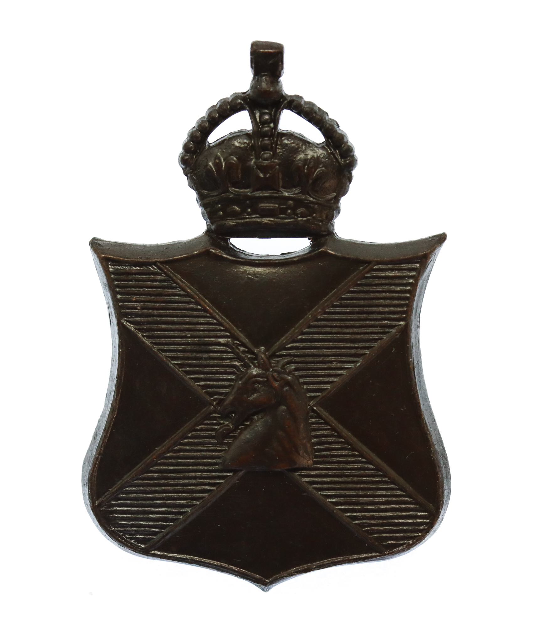 Canadian Dalhousie University C.O.T.C. Cap Badge - King's Crown