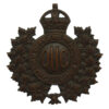 Canadian Queen's University C.O.T.C. Cap Badge - King's Crown