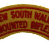 Australian New South Wales Mounted Rifles Cloth Shoulder Title