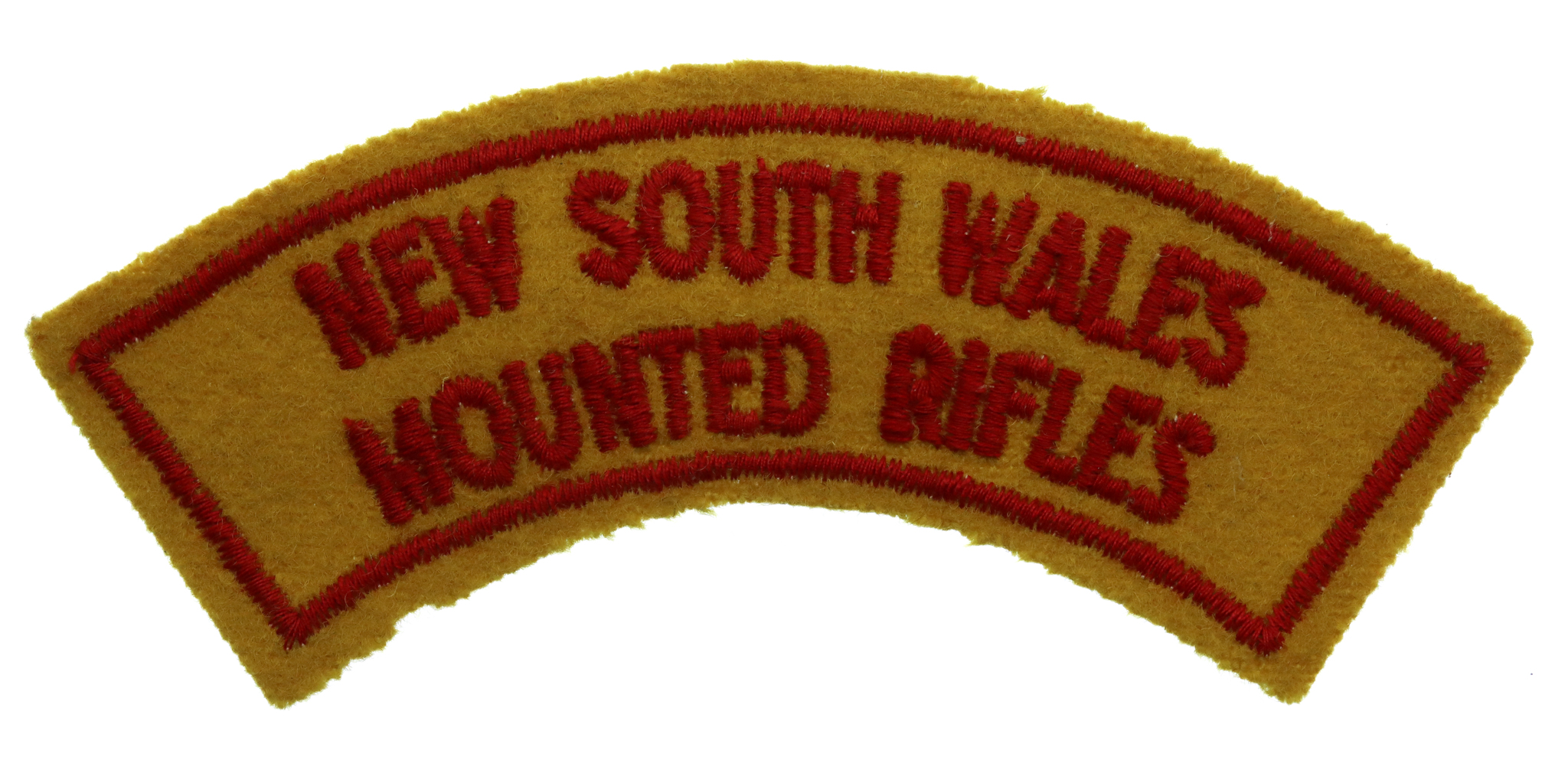 Australian New South Wales Mounted Rifles Cloth Shoulder Title