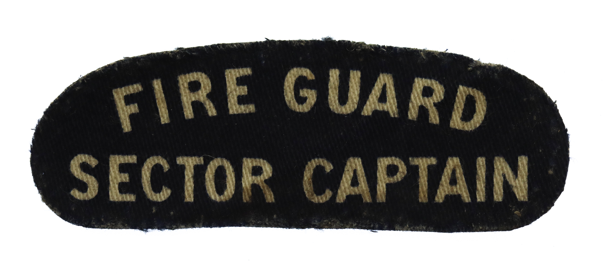 WW2 Fire Guard Sector Captain Printed Shoulder Title
