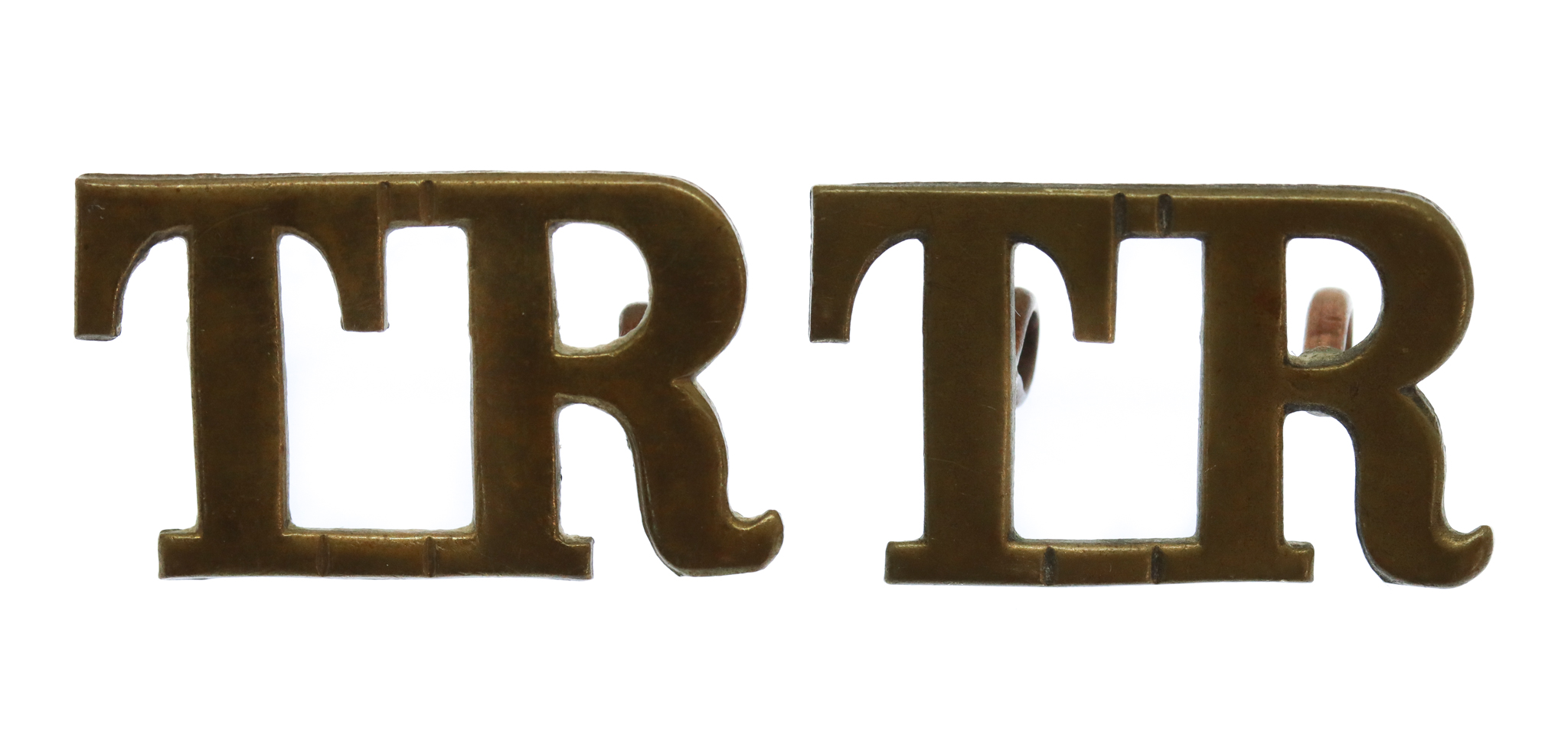 Pair of Training Reserve (T.R.) Shoulder Titles