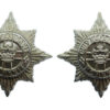 Pair of 4th/7th Royal Dragoon Guards Anodised (Staybrite) Collar Badges 