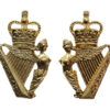 Pair of Ulster Defence Regiment (U.D.R.) Anodised (Staybrite) Collar Badges