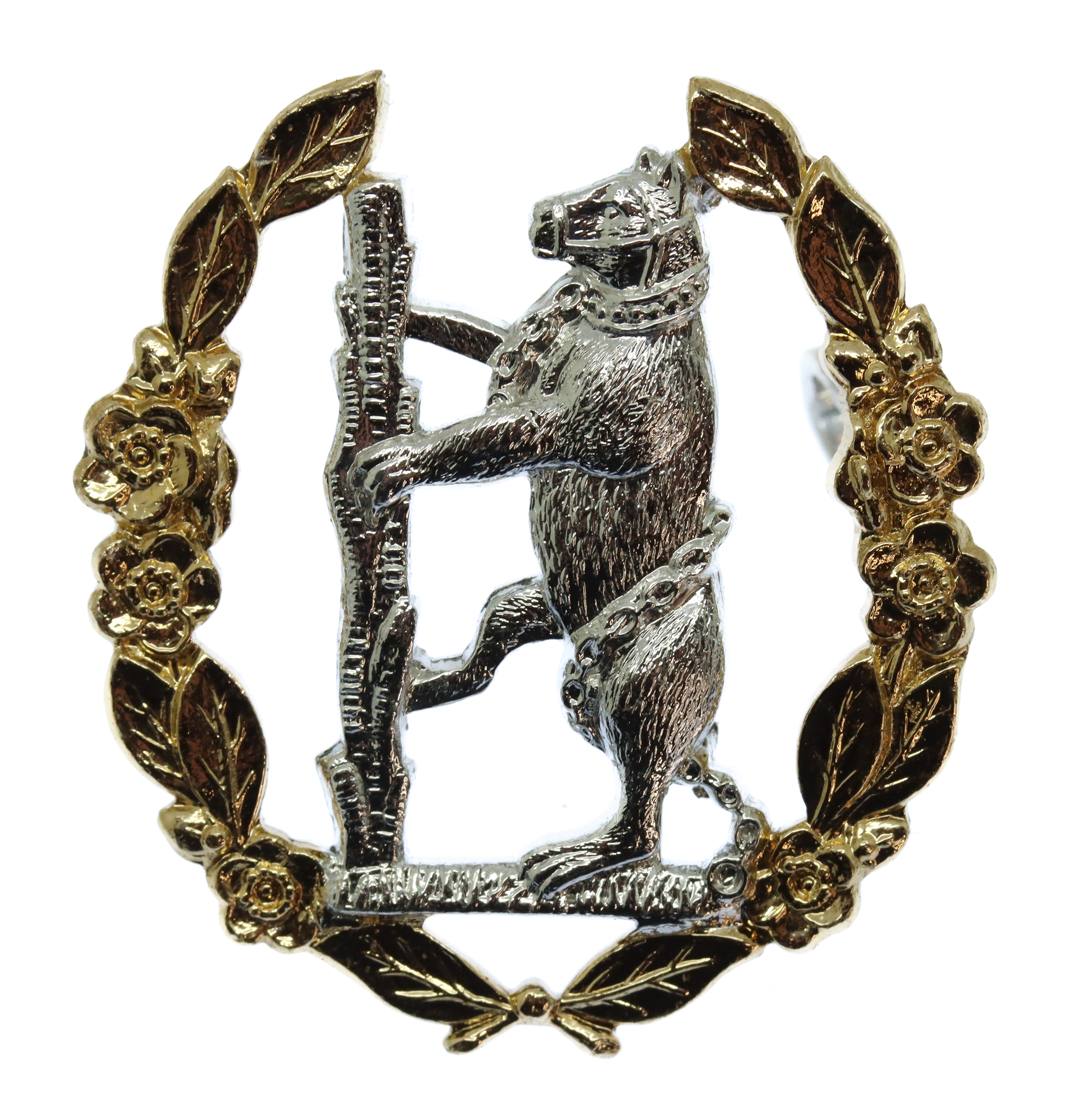 Queen's Own Warwickshire & Worcestershire Yeomanry Anodised (Staybrite) Cap Badge
