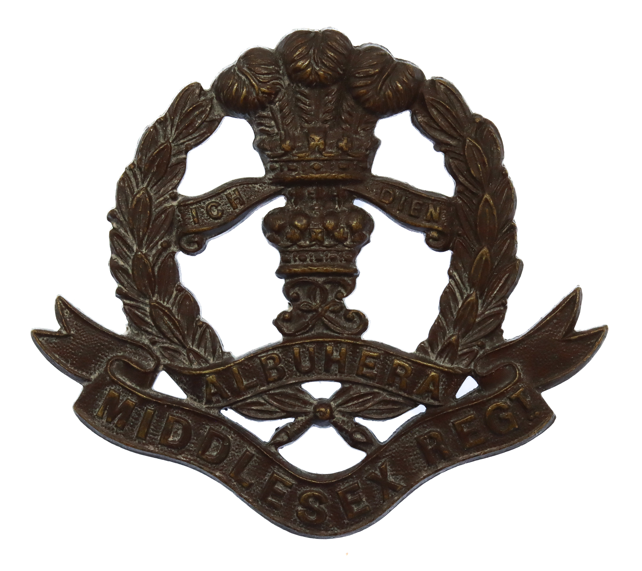 Middlesex Regiment Officer's Service Dress Collar Badge