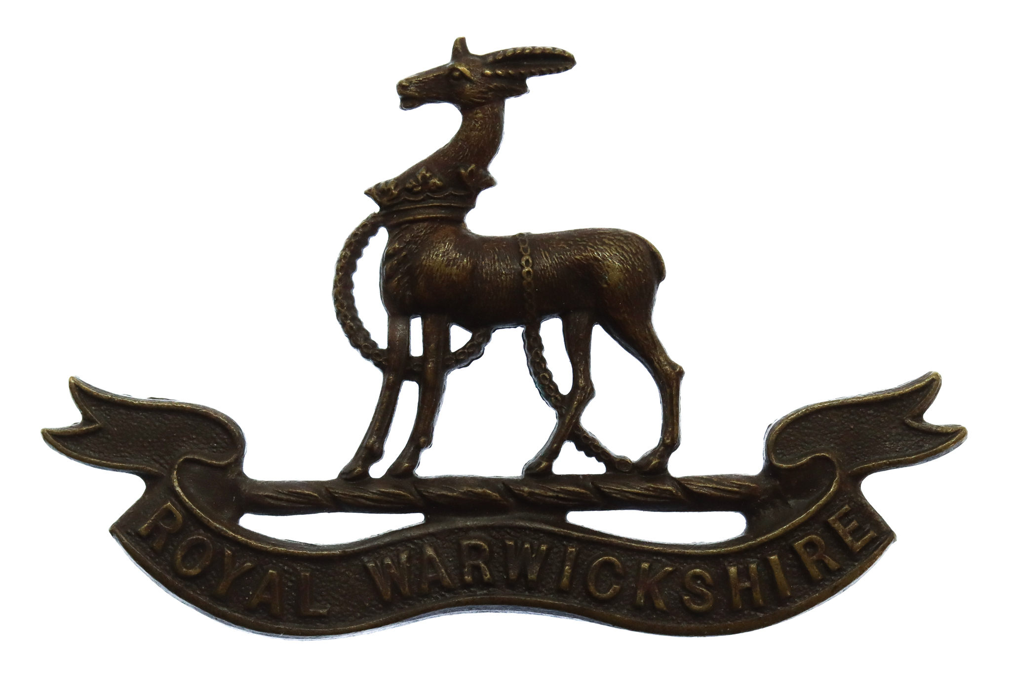 Royal Warwickshire Regiment Officer's Service Dress Collar Badge