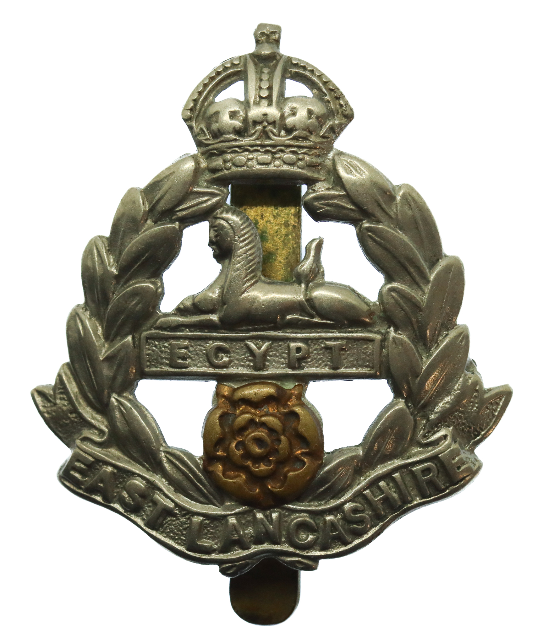 East Lancashire Regiment Cap Badge - King's Crown