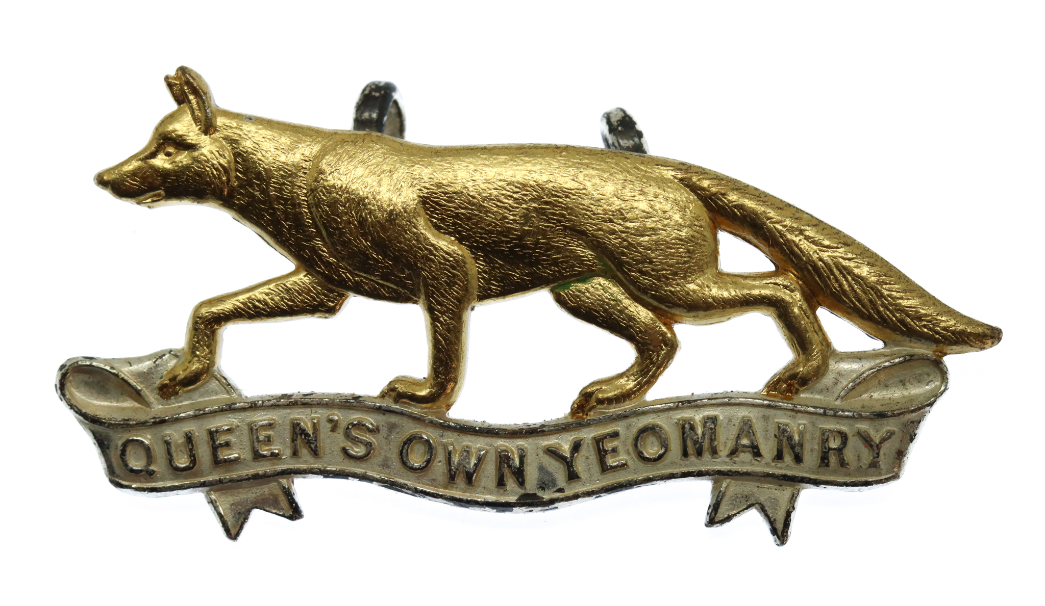Queen's Own Yeomanry Officer's Cap Badge