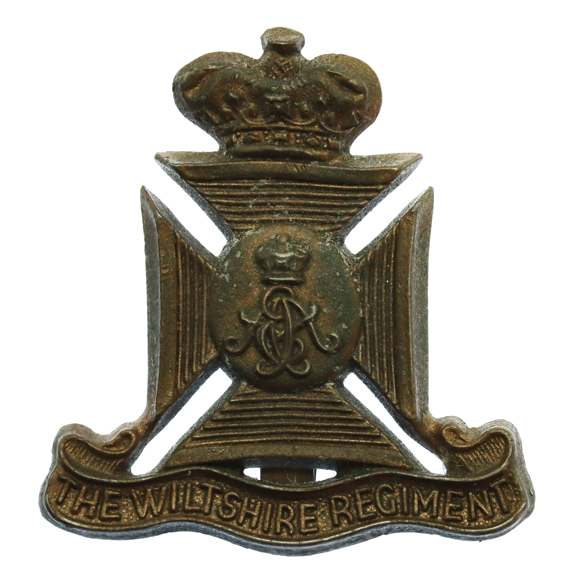 Wiltshire Regiment WW2 Plastic Economy Cap Badge