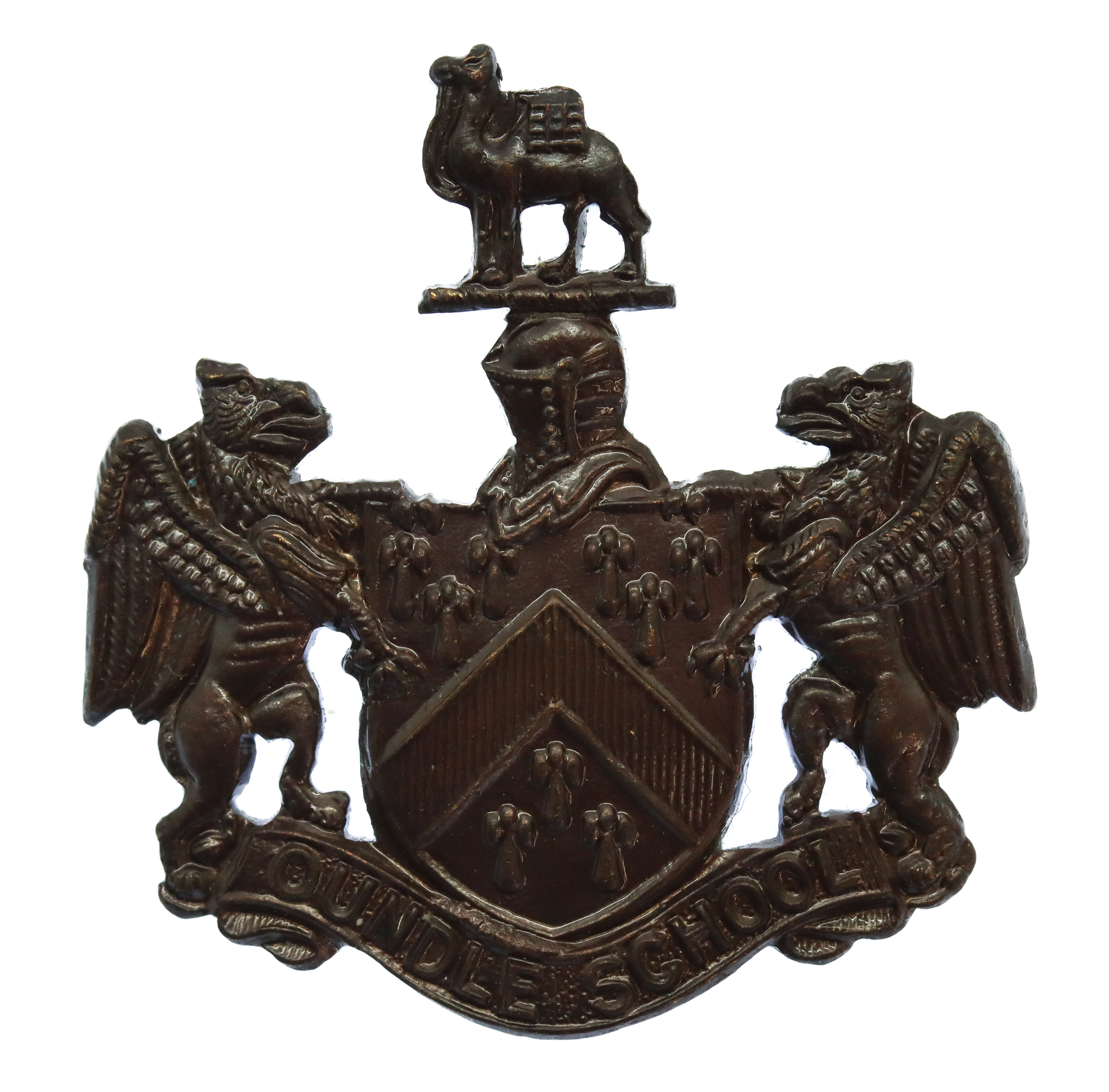 Oundle School, Peterborough O.T.C. Bronze Cap Badge