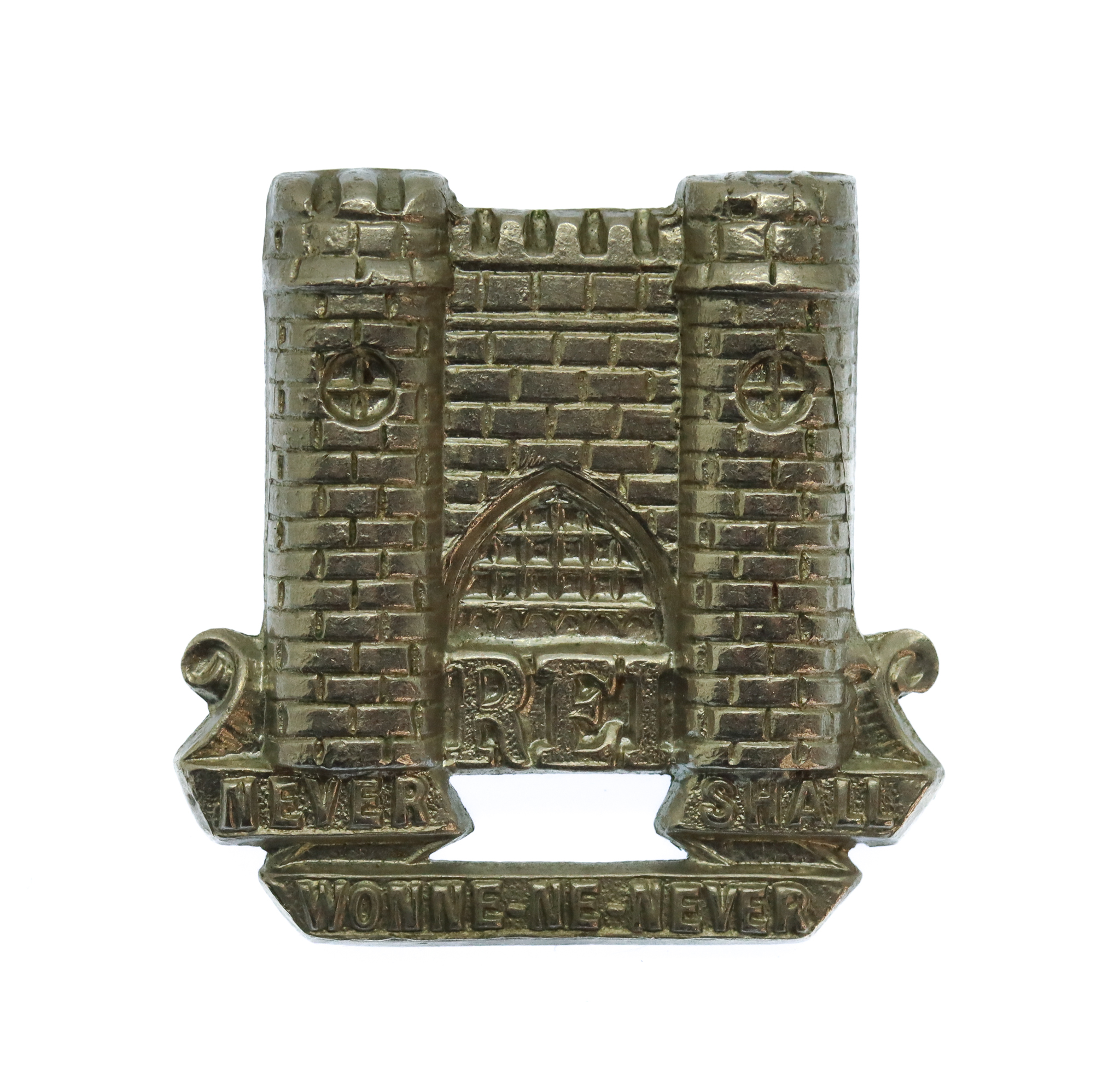 Reigate Borough Police White Metal Collar Badge