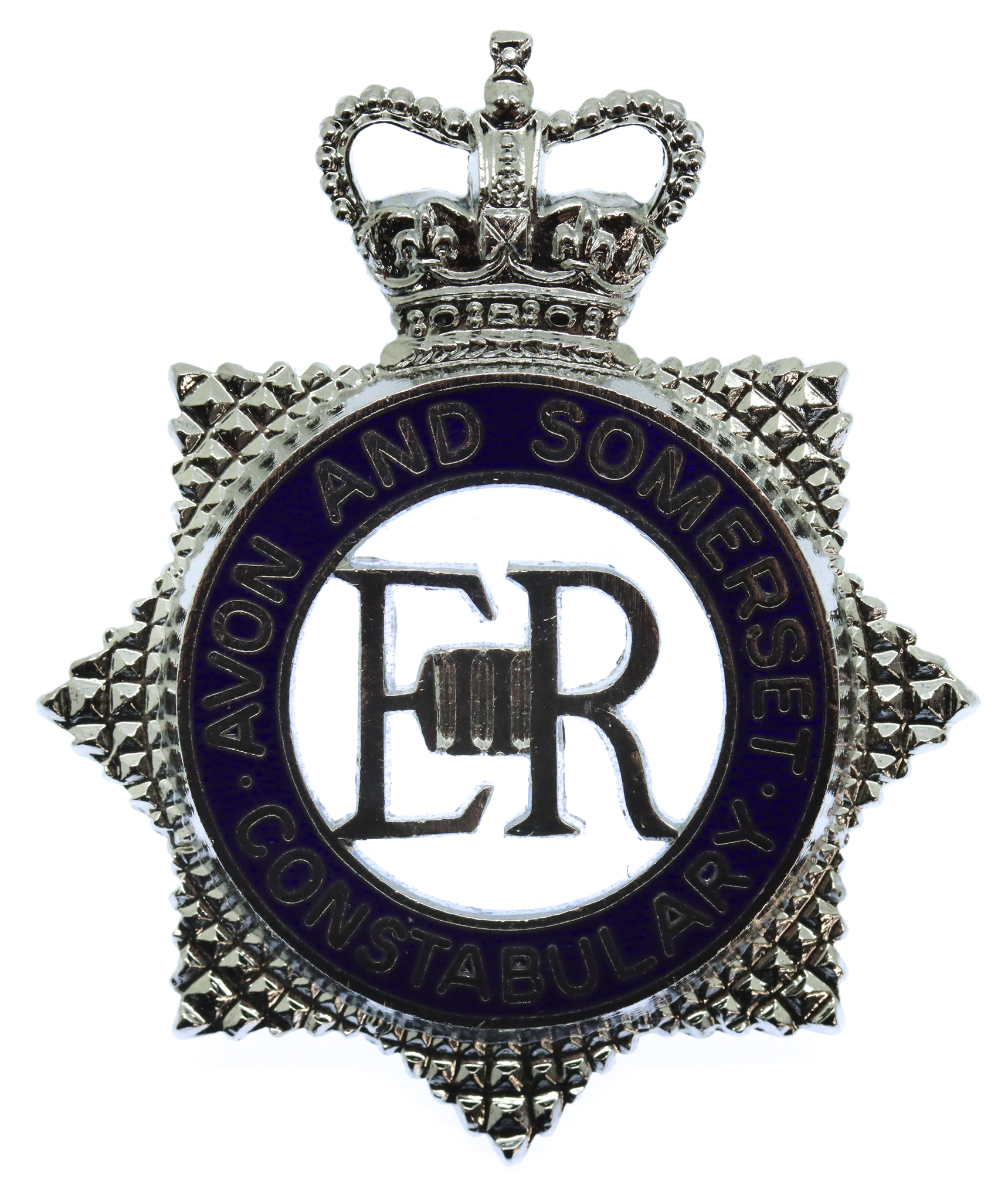 Avon & Somerset Constabulary Senior Officer's Enamelled Cap Badge - Queen's Crown