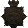 Worcestershire Constabulary (Worcestershire Police) Blackened Brass Helmet Plate - King's Crown