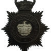 Isle of Ely Constabulary Black Helmet Plate - Queen's Crown