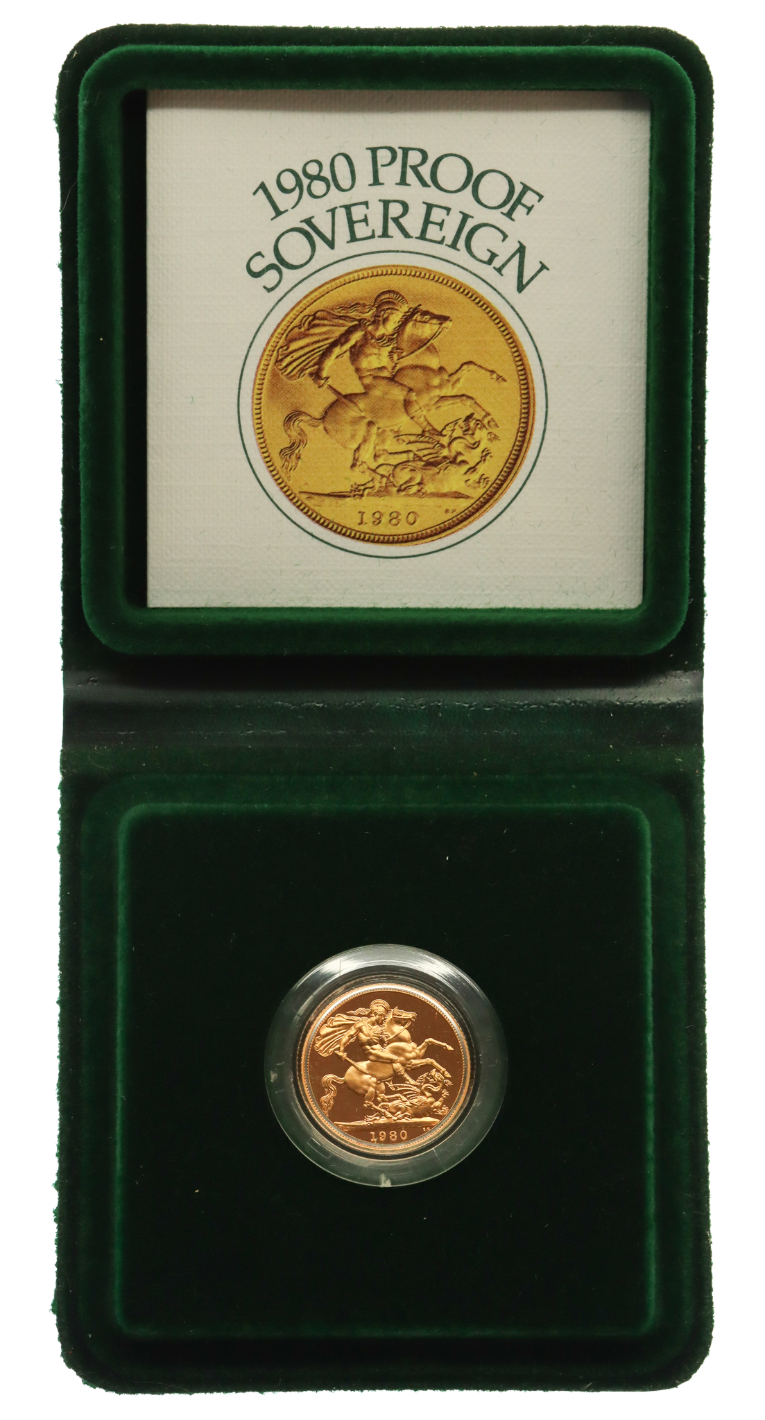 Royal Mint 1980 United Kingdom 22ct Gold Proof Full Sovereign Coin