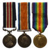 WW1 Military Medal, British War Medal & Victory Medal Group of Three - Pte. C. Lawrence, 24th and 4th Bn. Royal Fusiliers