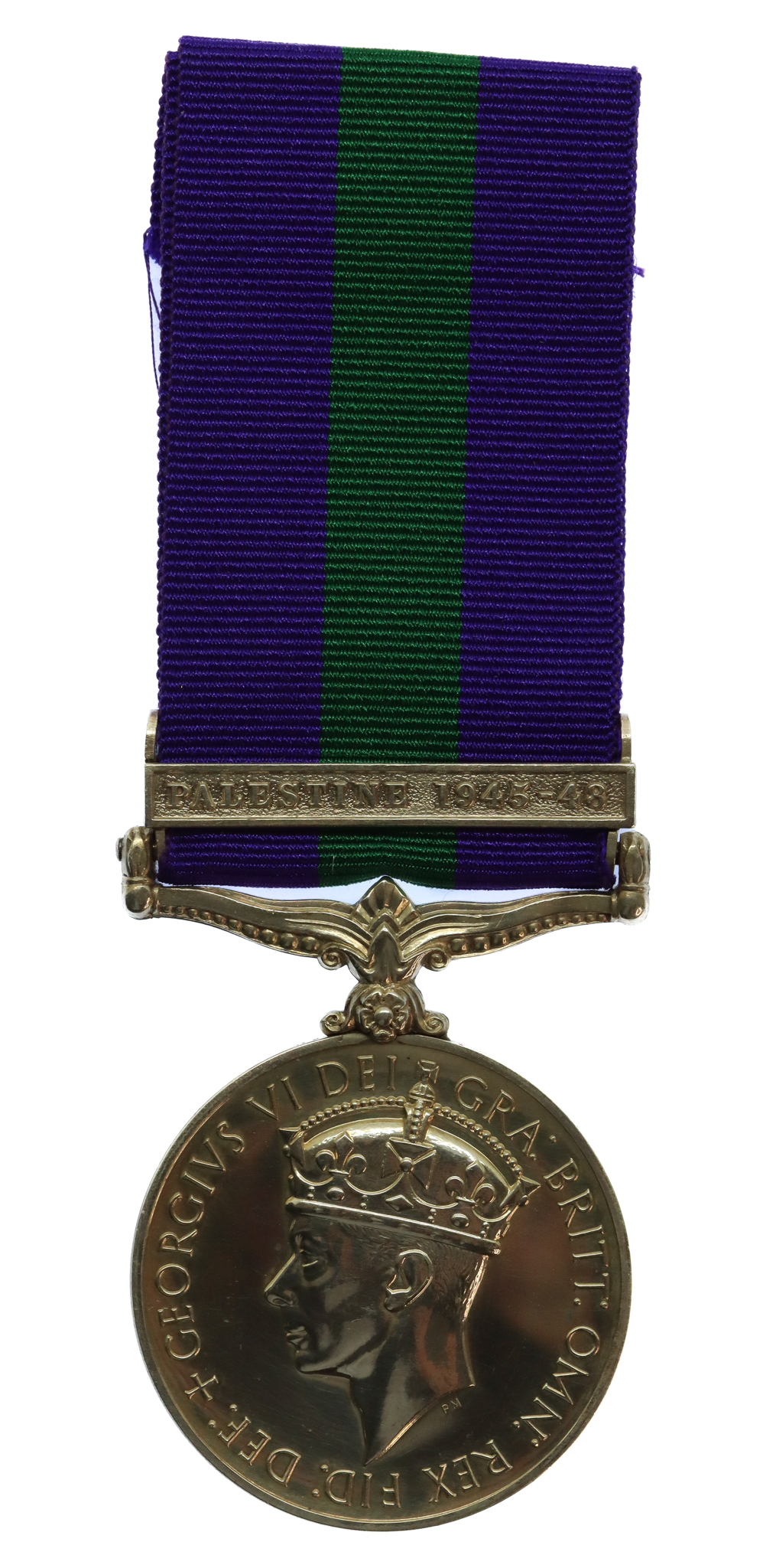 General Service Medal (Clasp - Palestine 1945-48) - Pte. D. Boughey, South Lancashire Regiment