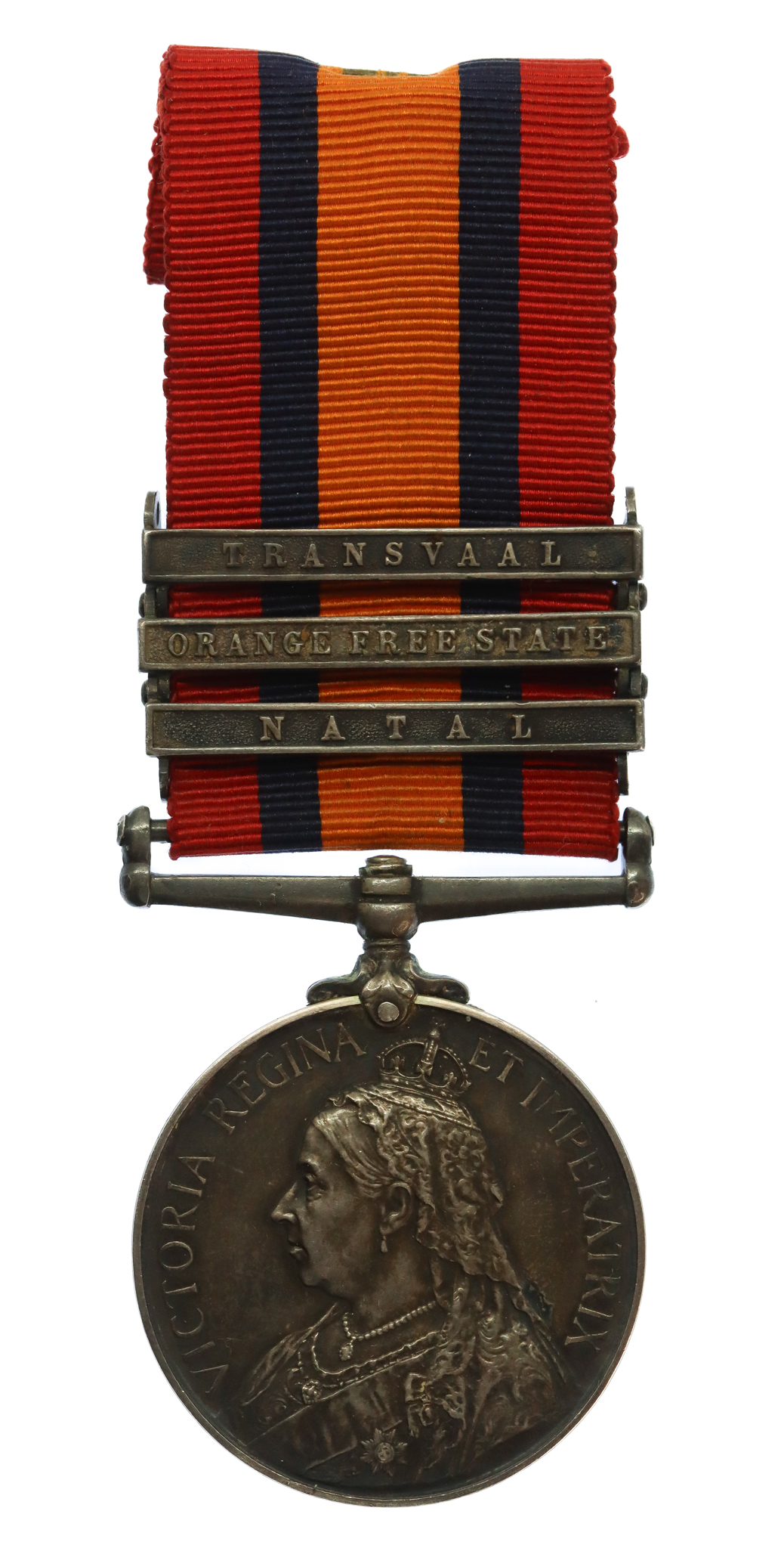 Queen's South Africa Medal (3 Clasps - Natal, Orange Free State, Transvaal) - Dvr. S. Knowles, 86th Bty. Royal Field Artillery