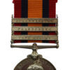 Queen's South Africa Medal (3 Clasps - Cape Colony, Paardeberg, Johannesburg) - Pte. P. Manion, King's Own Scottish Borderers
