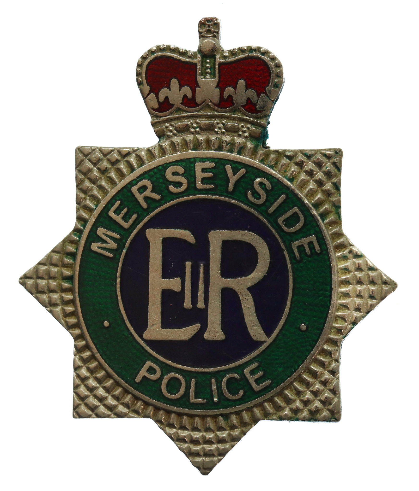 Merseyside Police Enamelled Warrant Card Badge