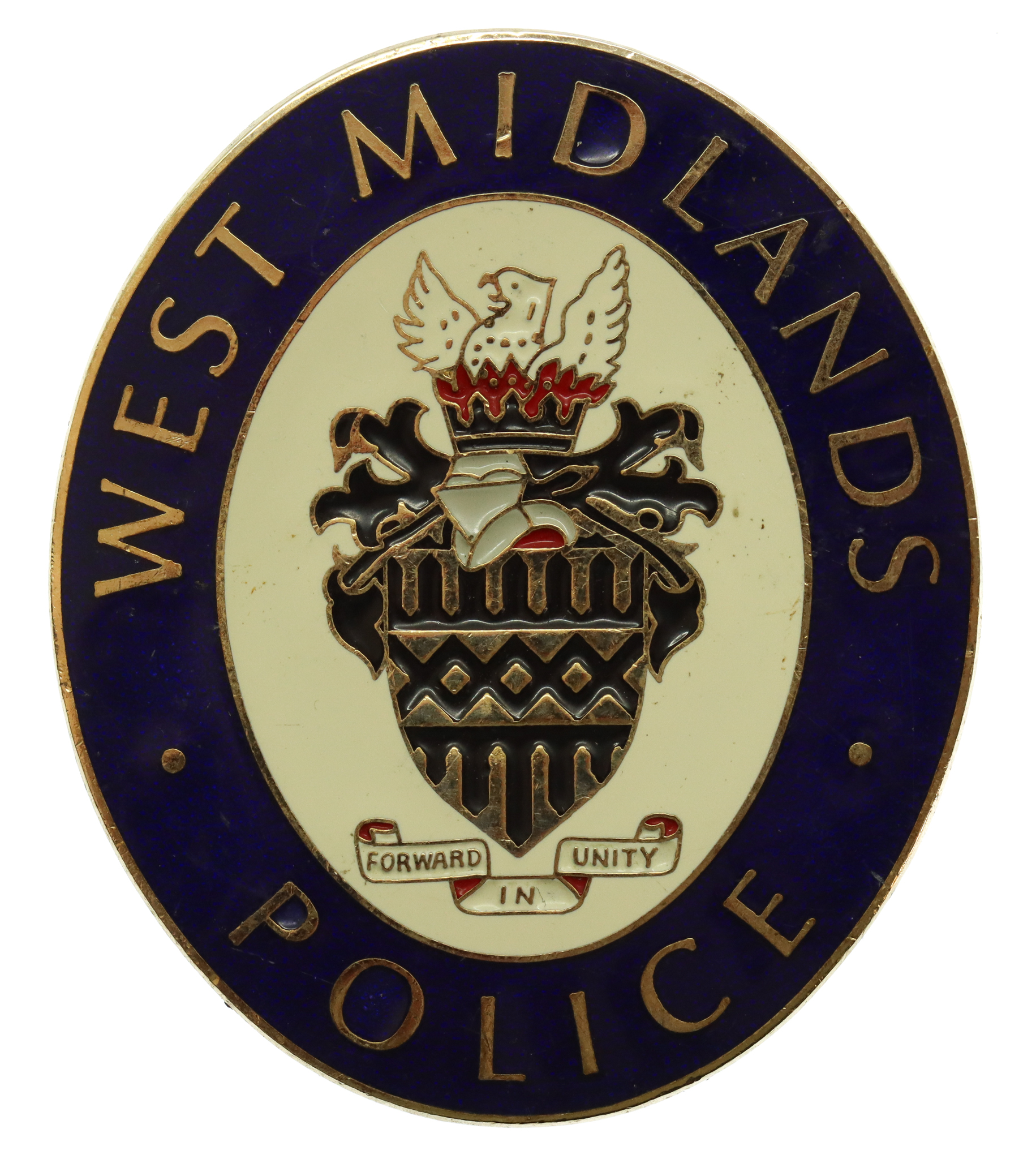 West Midlands Police Enamelled Warrant Card Badge