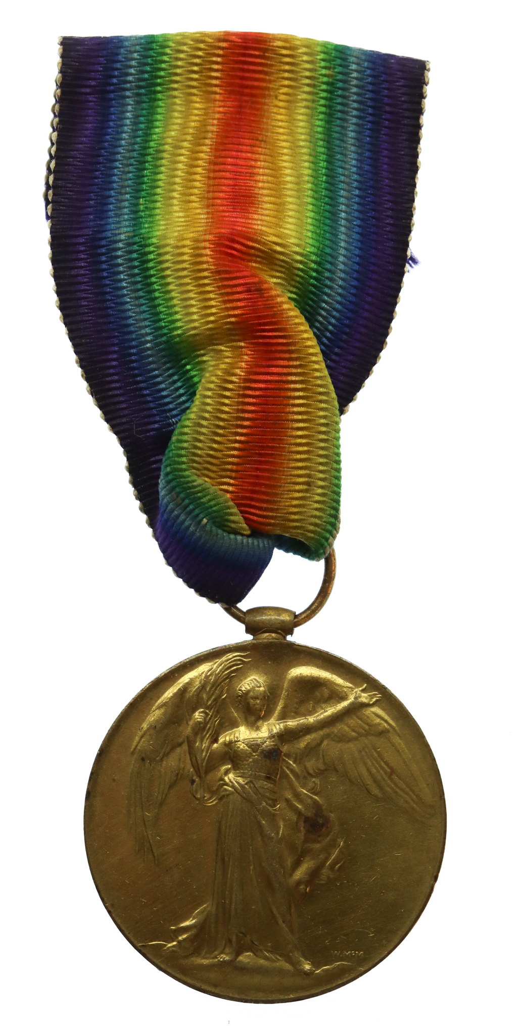 WW1 Victory Medal - Able Seaman J.W. Womack, R.N.V.R., Howe Battn. Royal Naval Division