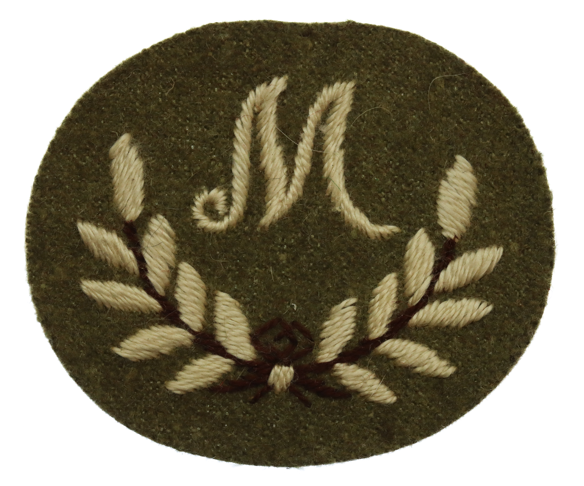 British Army Mortarman (M in Wreath) Cloth Proficiency Arm Badge