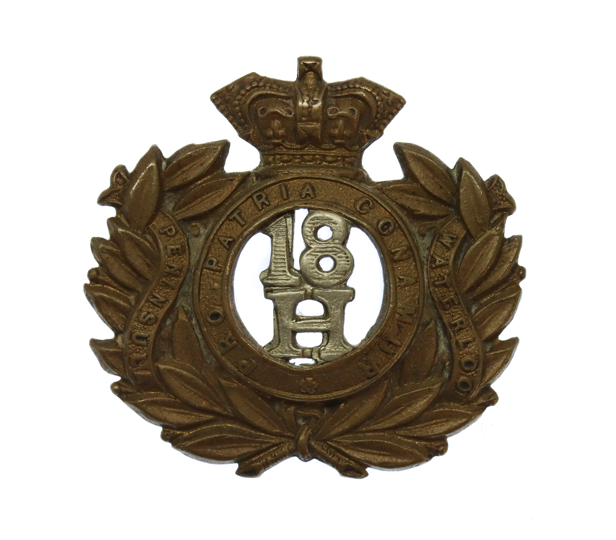 Victorian 18th Hussars Collar Badge