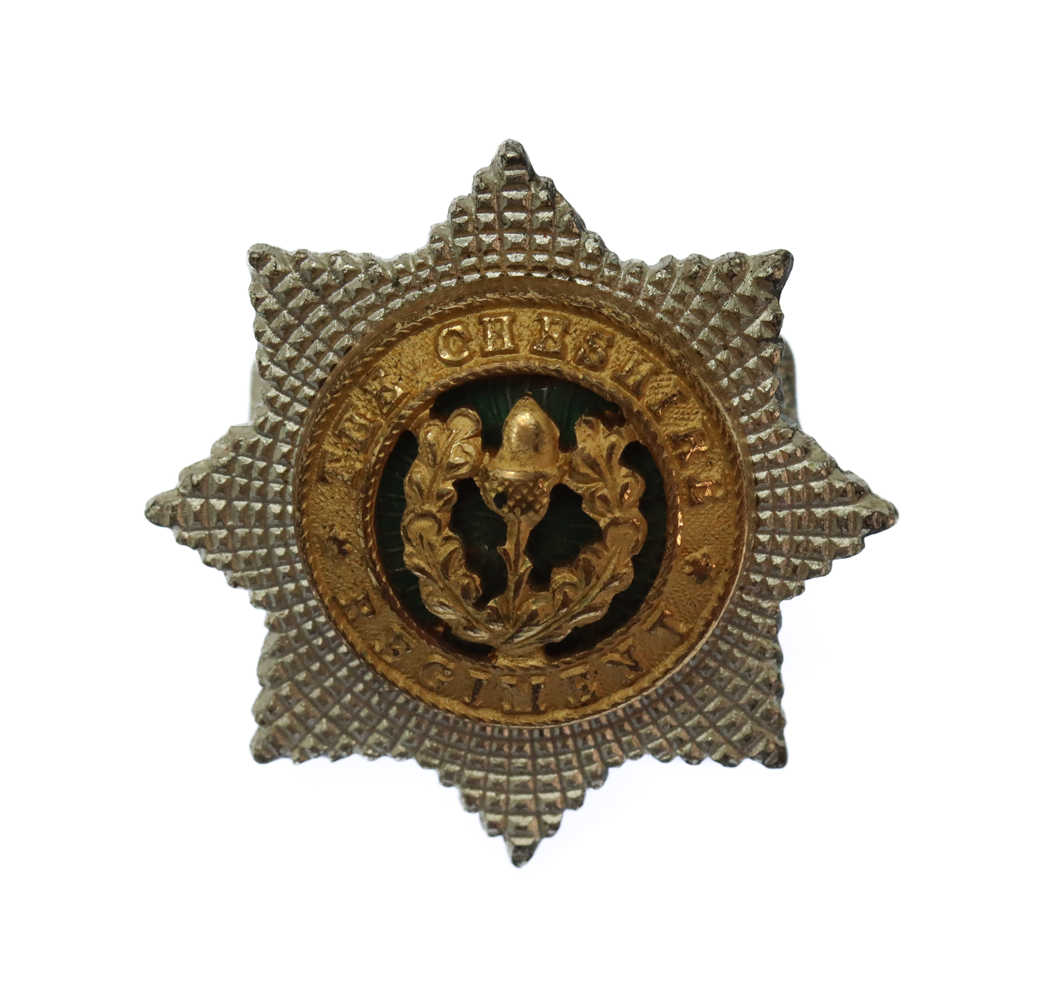 Cheshire Regiment Officer's Field Service Cap Badge