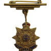Border Regiment Brass & Enamel Sweetheart Brooch 