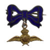 Royal Air Force (R.A.F.) 9ct Gold on Silver & Enamel Bow Suspension Sweetheart Brooch