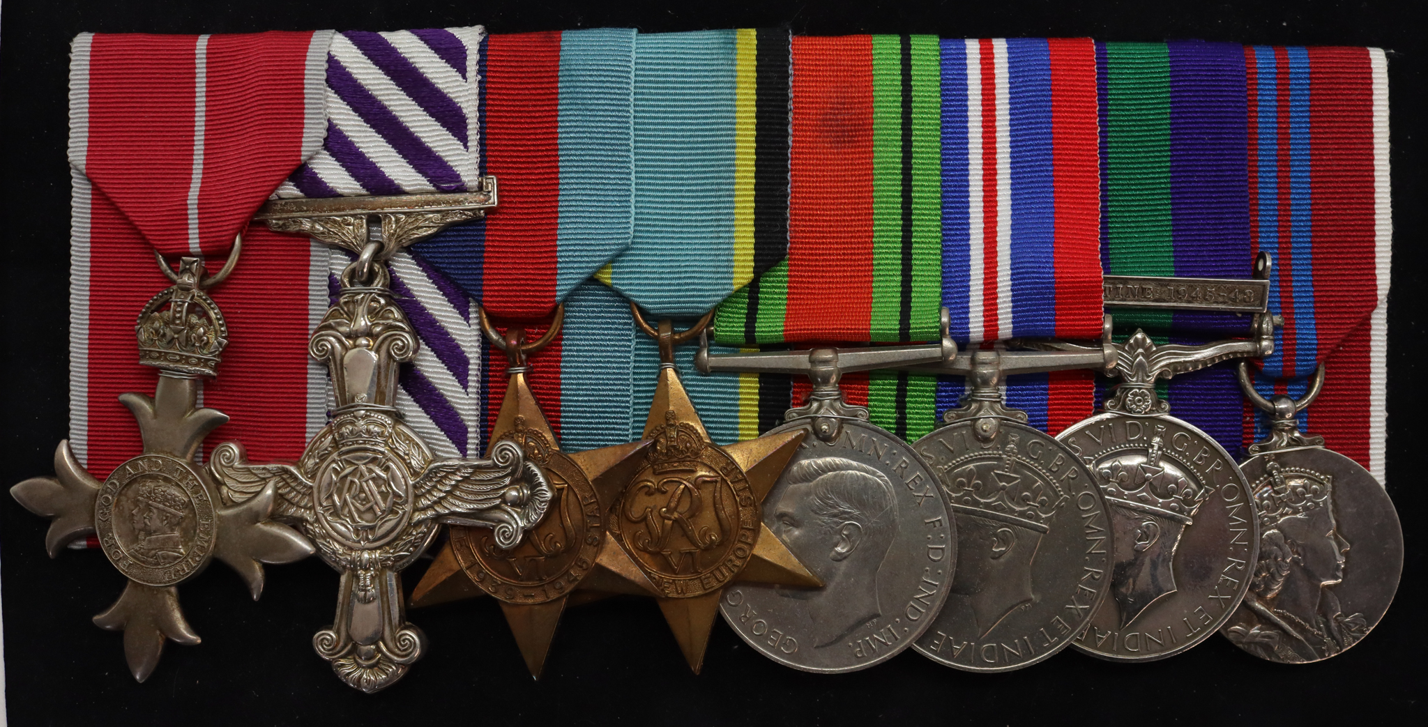 MBE and WW2 Night Fighter's DFC Medal Group of Eight - Wing Commander James Alan Wright, Royal Air Force