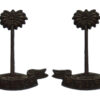 Pair of Royal West African Frontier Force (R.W.A.F.F.) Bronze Collar Badges