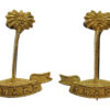 Pair of Royal West African Frontier Force (R.W.A.F.F.) Gilt Collar Badges