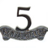 5th Kenya Rifles Anodised (Staybrite) Cap Badge